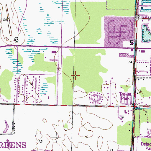 Topographic Map of Palm Beach Community College at Palm Beach Gardens BioScience and Technology Complex, FL