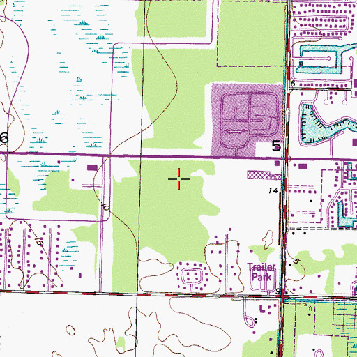 Topographic Map of Palm Beach Community College at Palm Beach Gardens Classroom Building, FL