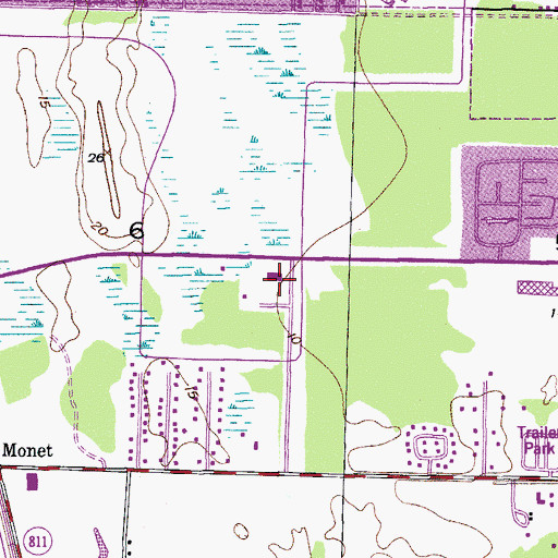 Topographic Map of Palm Beach Community College Eissey Campus Library Resource Center, FL