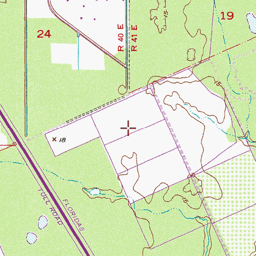 Topographic Map of Royal Oak Resort and Golf Club, FL
