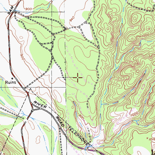 Topographic Map of Los Ojitos, CA