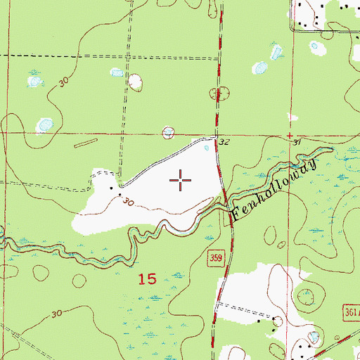 Topographic Map of San Carlos Golf Course, FL