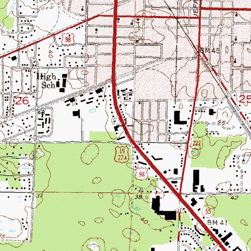 Topographic Map of Westgate Mobile Home Park, FL