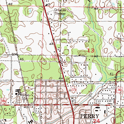 Topographic Map of Solid Rock Family Christian Center, FL