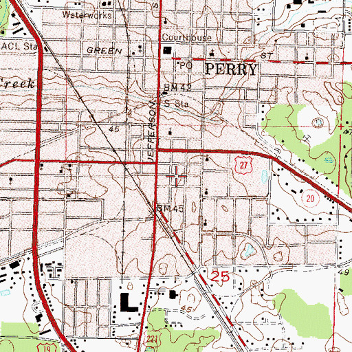 Topographic Map of Wesleyan Church, FL