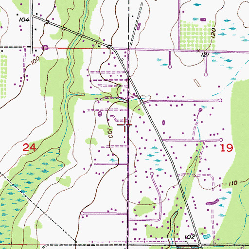 Topographic Map of Duncans Mobile Home Park, FL