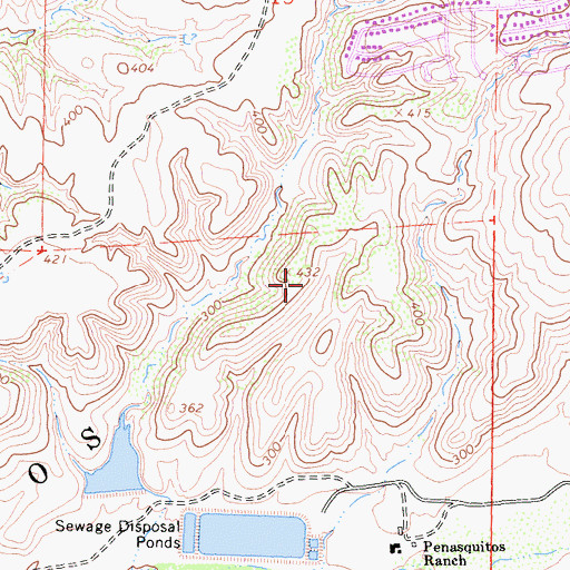 Topographic Map of Los Peasquitos, CA