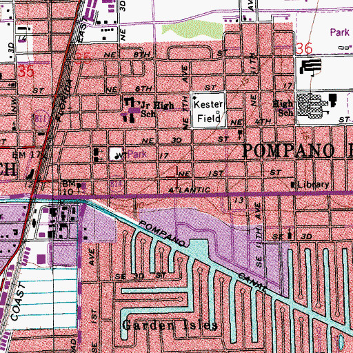 Topographic Map of Cypress Post Office, FL