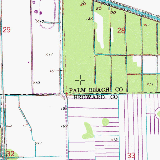 Topographic Map of WHSR - AM (Pompano Beach), FL