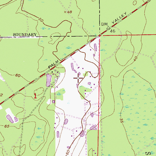 Topographic Map of Shagbark Golf Course, FL