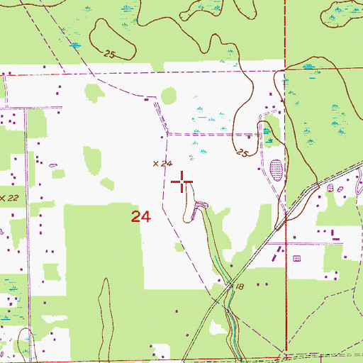 Topographic Map of Southern Dunes Golf and Country Club, FL