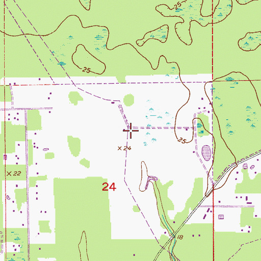 Topographic Map of Crane Lakes Mobile Home Park, FL