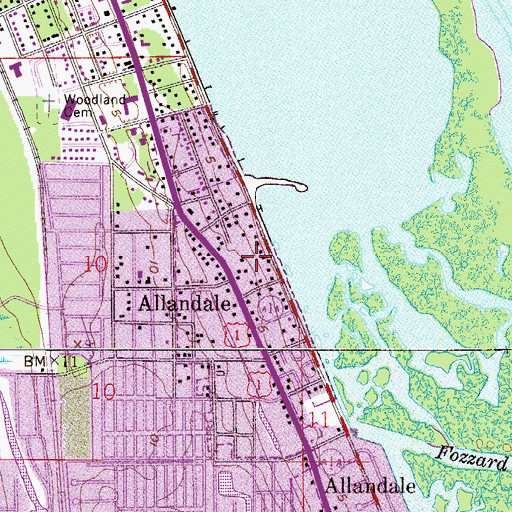 Topographic Map of Chapel in the Garden, FL