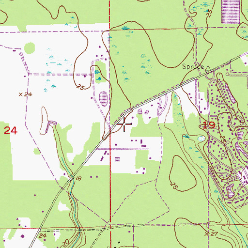 Topographic Map of Our Savior's Lutheran Church, FL