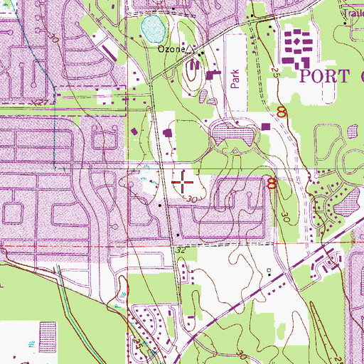 Topographic Map of United Brethren in Christ Faith Church, FL