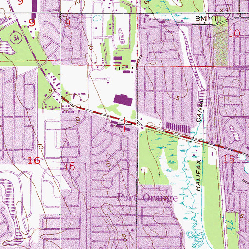 Topographic Map of Riverwood Plaza, FL
