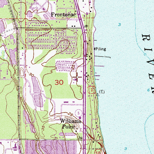 Topographic Map of Blessed Sacrament Church, FL