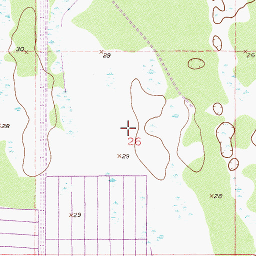 Topographic Map of Port Saint Lucie Post Office, FL