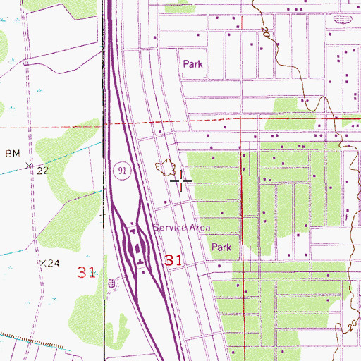Topographic Map of Grace Fellowship Baptist Church, FL