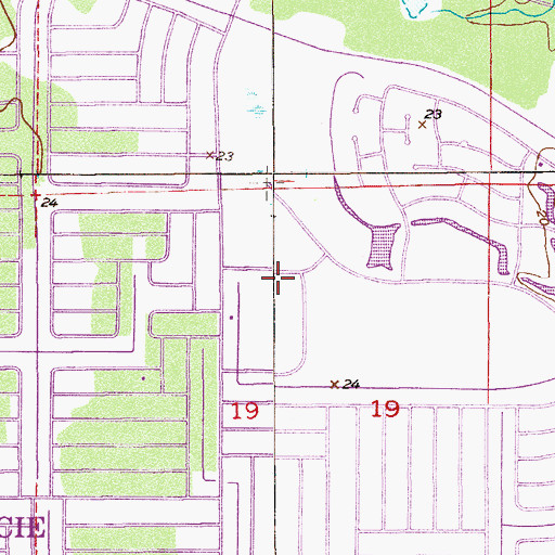 Topographic Map of Saint Elizabeth Ann Seton Church, FL