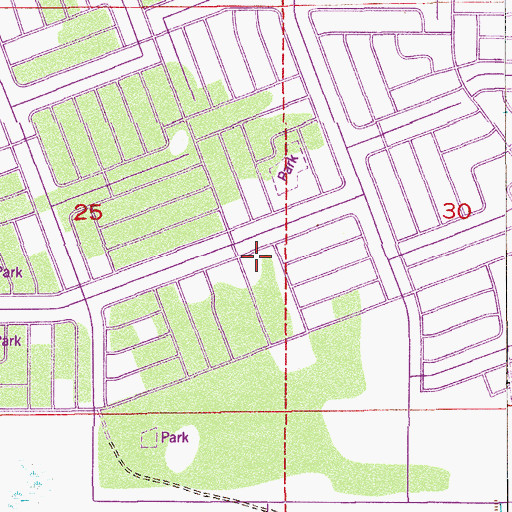 Topographic Map of Treasure Coast Church of God Worship Center, FL
