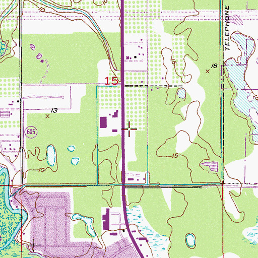 Topographic Map of United Pentecostal Church, FL
