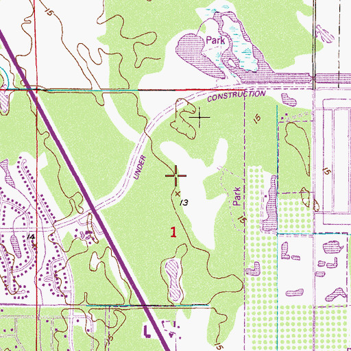 Topographic Map of Saint Lucie Medical Center Heliport, FL