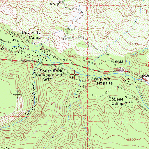 Topographic Map of Lost Creek, CA