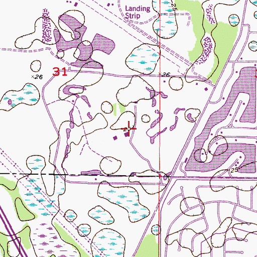 Topographic Map of Abacoa Golf Club, FL