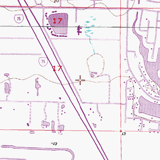 Topographic Map of Lutheran Church of the Cross, FL