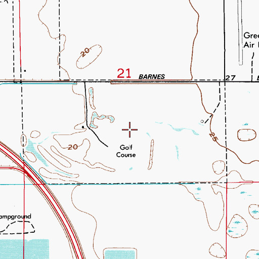 Topographic Map of Sun Air Golf and Country Club, FL