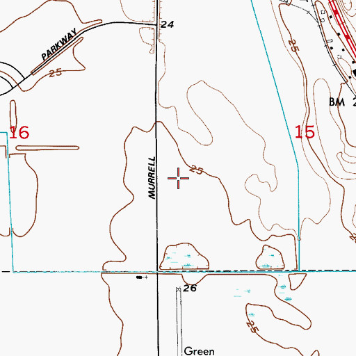 Topographic Map of Rockledge Post Office, FL