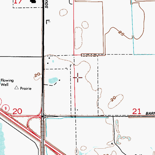 Topographic Map of Indian Oaks Trailer Park, FL
