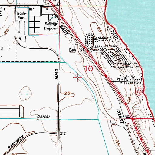Topographic Map of Cornerstone Family Church, FL