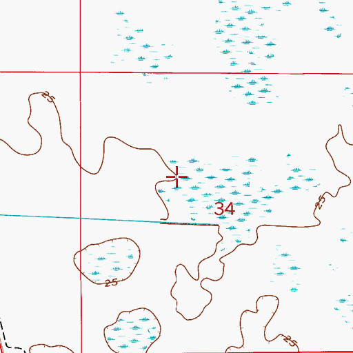 Topographic Map of New Life Church of Central Brevard, FL