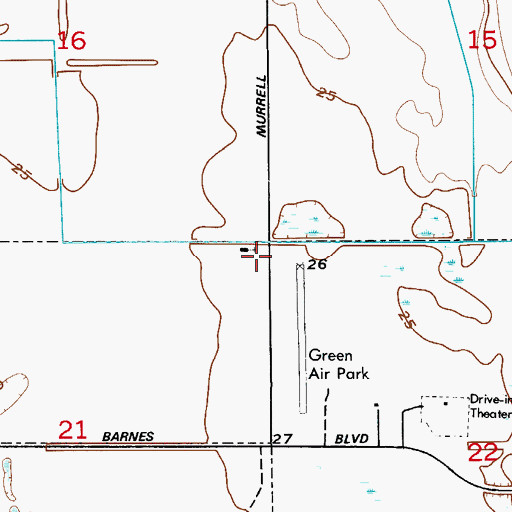 Topographic Map of Rockledge Baptist Church, FL