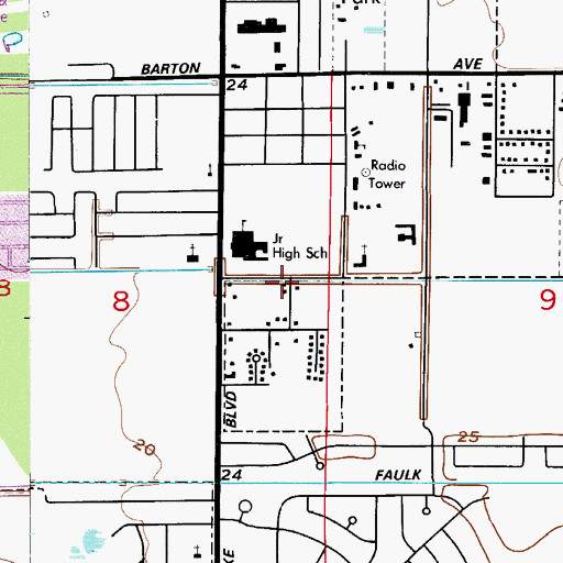 Topographic Map of Rockledge Church of the Nazarene, FL