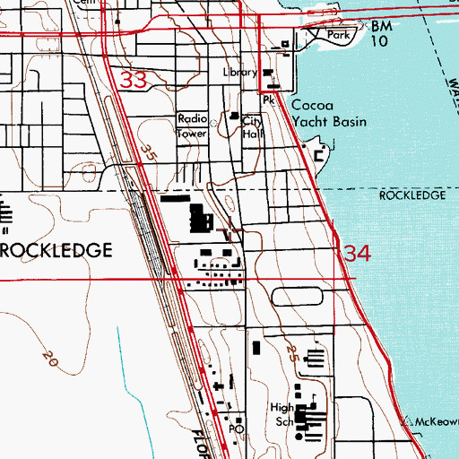 Topographic Map of World of Faith Outreach Christian Center, FL