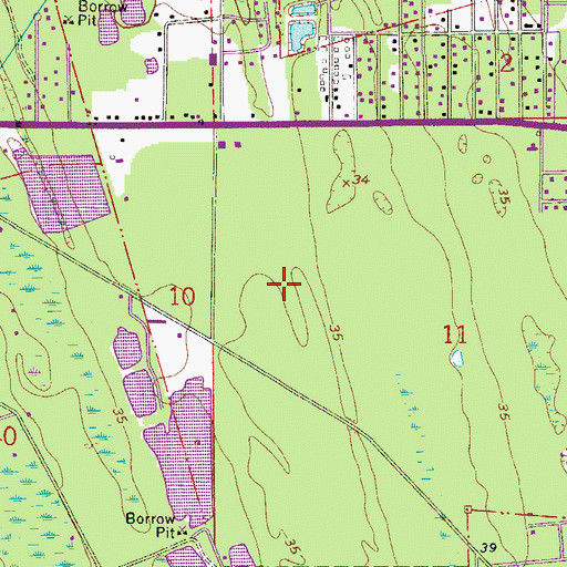 Topographic Map of Saint Johns River Community College Saint Augustine Campus Criminal Justice and Radiologic Technolog, FL