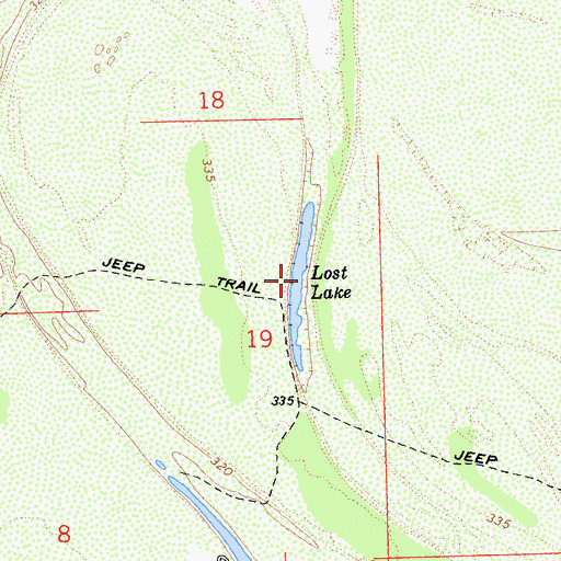 Topographic Map of Lost Lake, CA