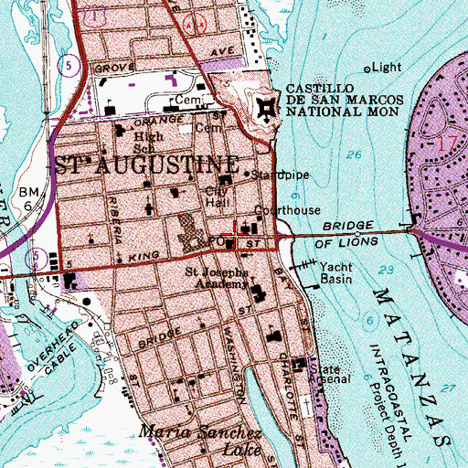 Topographic Map of Government House Museum, FL