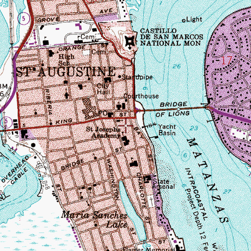 Topographic Map of Oldest Store Museum, FL