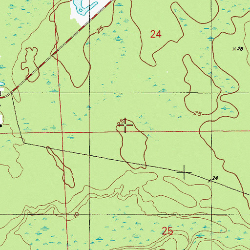Topographic Map of The Club at Emerald Hills, FL