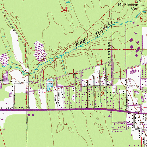 Topographic Map of Graceland Mobile Home Park, FL