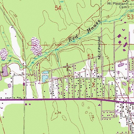 Topographic Map of Saint Augustine Family Park Mobile Home Park, FL