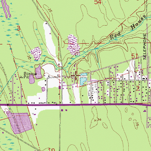 Topographic Map of Lazy C Mobile Home Park, FL