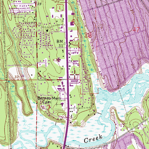 Topographic Map of Sea Horse Retirees Mobile Home Park, FL