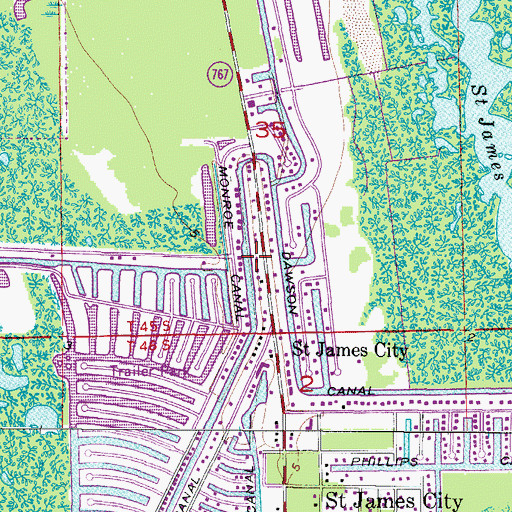 Topographic Map of Fishin Fever Marina, FL