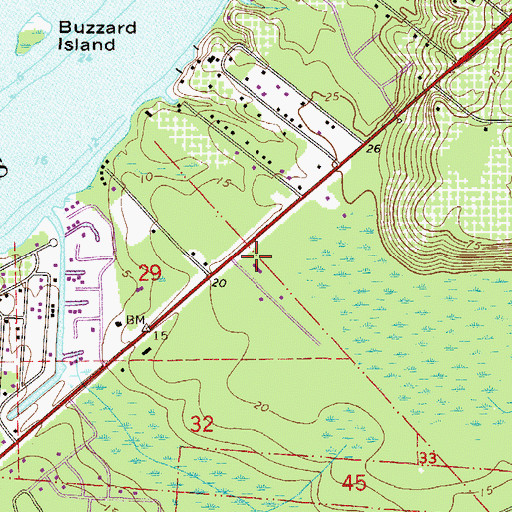 Topographic Map of Church of God, FL