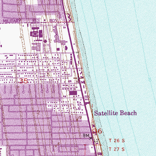 Topographic Map of Chabad Jewish Community Center, FL